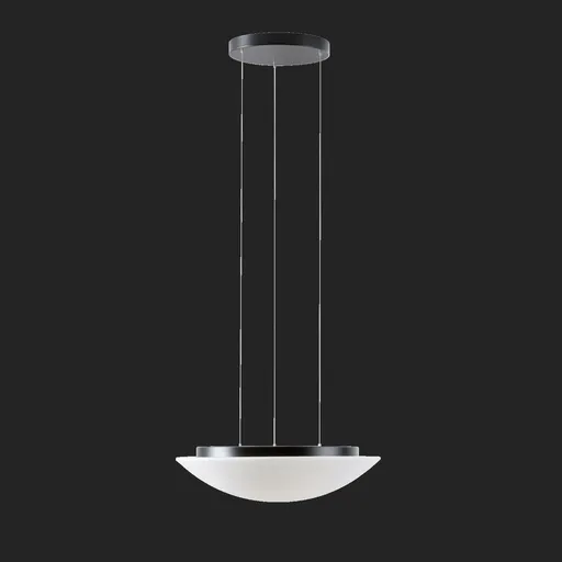 OSMONT AUR67938 AURA LE5 závěsné skleněné svítidlo černá / bílá IP40 4000 K 27W LED DALI
