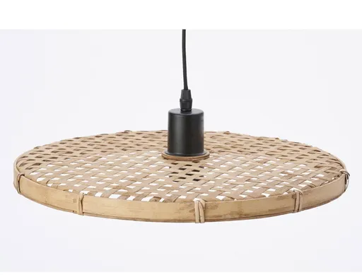 Přírodní ratanové světlo Paloma s výpletem - Ø 40*3 cm / E27 Light & Living