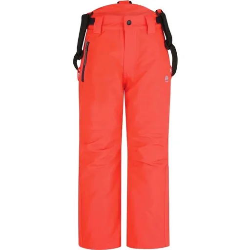 LOAP CUWAS Dětské lyžařské kalhoty, oranžová, velikost 112-116