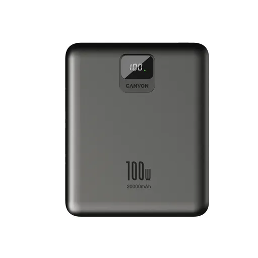 Canyon Power Bank PB-2008, 20000mAh, tmavě šedá