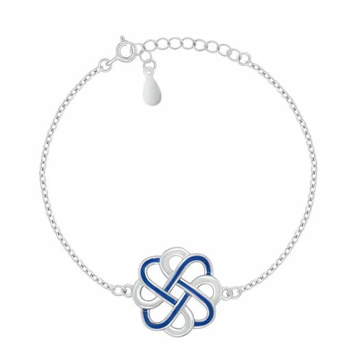 Brilio Silver Stylový stříbrný náramek Keltský uzel BRC211W