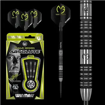 Šipky Winmau steel MvG Absolute 23g, 90% wolfram (17774)