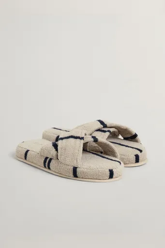 DOMÁCI OBUV GANT STRIPE CROSS SLIPPERS S/M PUTTY