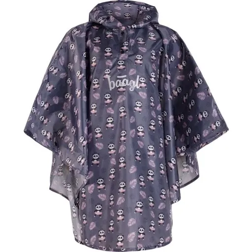 BAAGL PANDA Pláštěnka, tmavě šedá, velikost