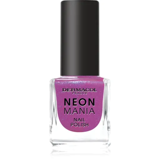 Dermacol Neon Mania lak na nehty odstín 3 Purple Pulse 5 ml