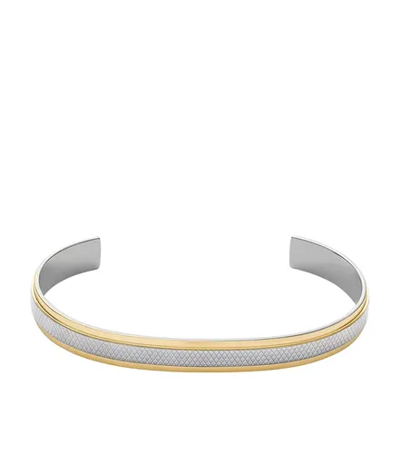 Fossil Otevřený pevný náramek pro muže Knox JF04916998