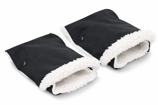 SENSILLO Rukávníky ke kočárku - černé