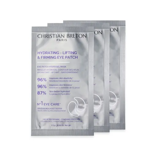 Christian Breton Eye Priority hydratační liftingové masky na oční okolí 3 ks