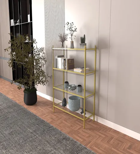 Knihovna Marta - Gold, Glass