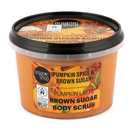 Organic Shop Cukrový tělový peeling Dýňové kořeněné latté (Body Scrub) 250 ml