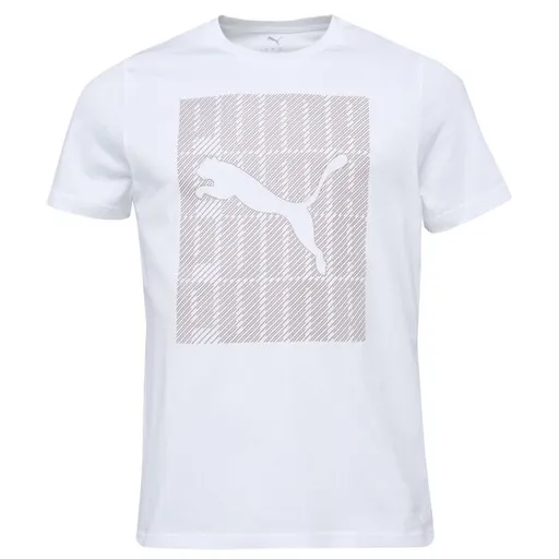 Puma GRAPHIC WORDING TEE Pánské triko, bílá, velikost