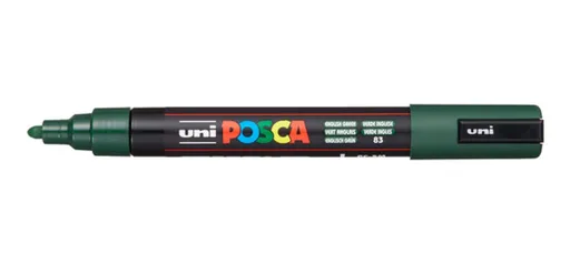 Akrylová fixa Uni Posca PC-5M – 83 anglická zelená