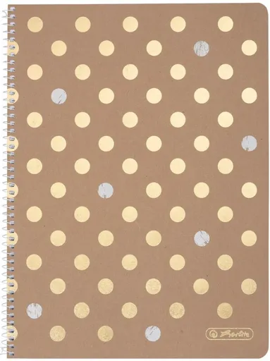 Herlitz - Blok spirálový A4/80 listů, čtvereček, Pure Glam