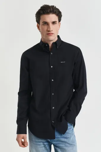 KOŠILE GANT REG PINPOINT OXFORD SHIRT BLACK