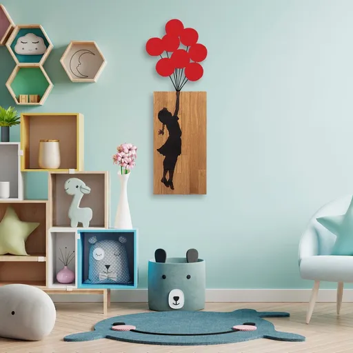 Dekorativní dřevěný doplněk na zeď Banksy - 17