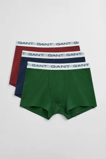 SPODNÍ PRÁDLO GANT TRUNK 3-PACK FOREST GREEN