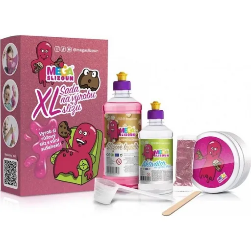 Megaslizoun sada na výrobu slizu XL, růžová
