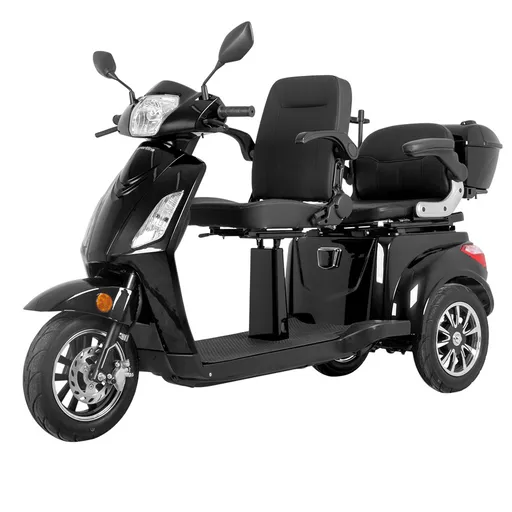 Elektrický tříkolový vozík inSPORTline Zorica Duo dvoumístný černá