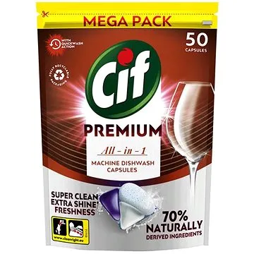 CIF Premium Clean All in 1 Regular tablety do myčky 50 ks (8710522794609)