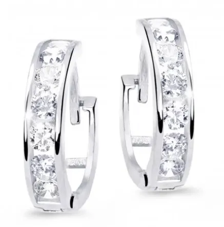 Cutie Diamonds Slušivé dětské náušnice z bílého zlata s brilianty DC3345-10-00-X-2