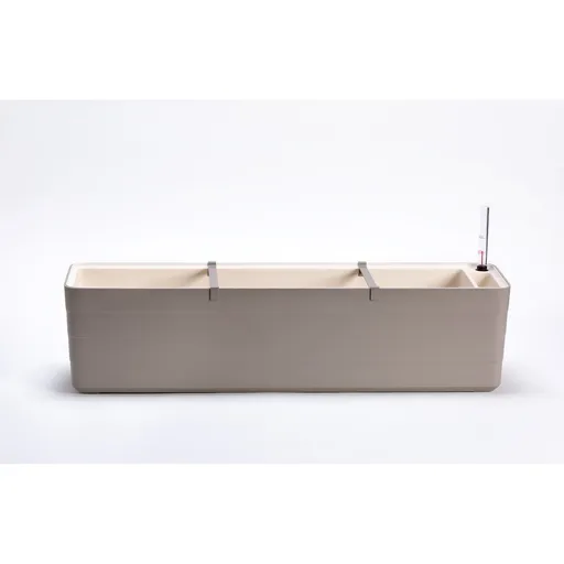 Plastia Samozavlažovací truhlík Berberis 80, šedá + sl. kost, 80 cm
