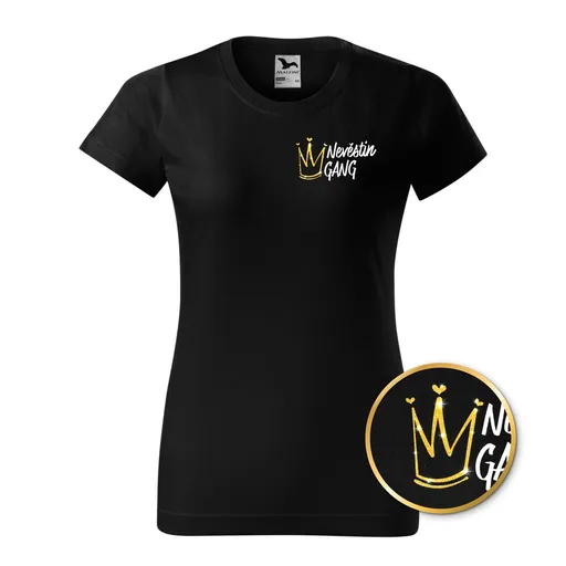 Bontis Tričko Tým nevěsty TŘPYTIVÁ KORUNKA - Černá | XL