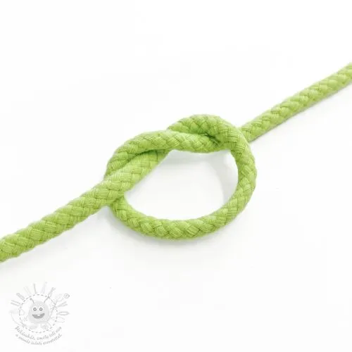 Bavlněná šňůra 5 mm light lime