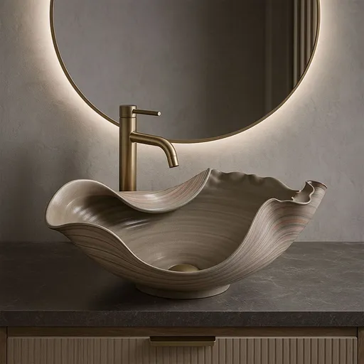 REA Keramické umyvadlo na desku HM-17 Handmade ART REA-U6327