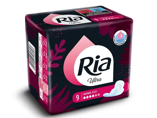 Ria Ultra Normal Plus menstruační vložky 9 ks