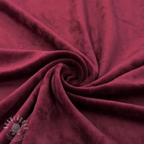 Samet VELVET STRETCH bordeaux