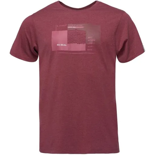 LOAP BOHEM Pánské tričko, vínová, velikost
