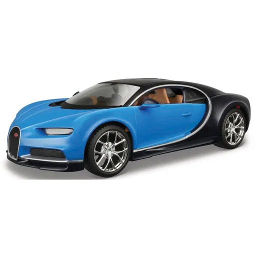 Maisto Bugatti Chiron, modrá, assembly line, 1 : 24