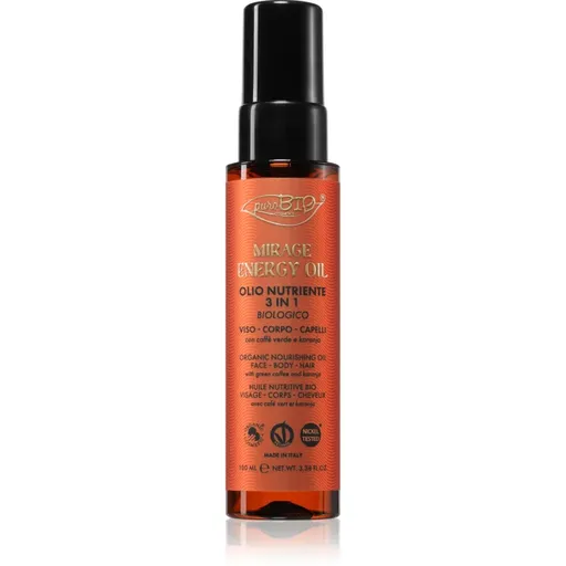 puroBIO Cosmetics Mirage Energy Oil multifunkční olej na obličej, tělo a vlasy 100 ml