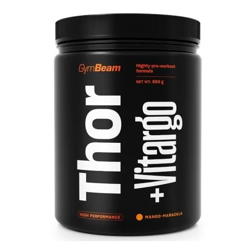 GymBeam THOR FUEL VITARGO 600 G MANGO-MARAKUJA Pre-workout směs, , velikost 600 G