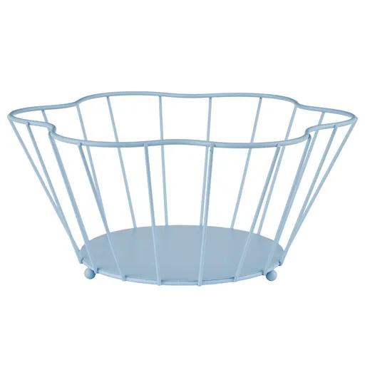 BLOOMING Košík kovový 30 cm - sv. modrá