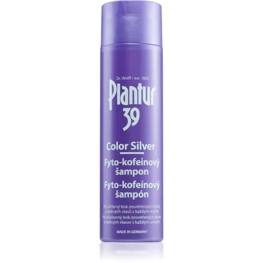 Plantur 39 Color Silver kofeinový šampon neutralizující žluté tóny 250 ml