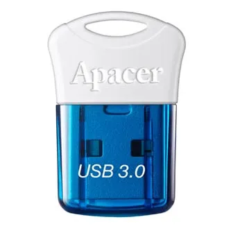 Apacer USB flash disk, USB 3.0, 32GB, AH157, modrý, AP32GAH157U-1, USB A, s krytkou, DOPRODEJ
