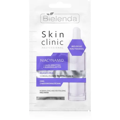 Bielenda Skin Clinic Professional Niacinamide noční revitalizační maska pro obnovu pleti pro problematickou pleť, akné 8 g