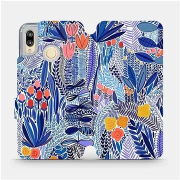 Flip pouzdro na mobil Huawei P20 Lite - MP03P Modrá květena (5903516761753)