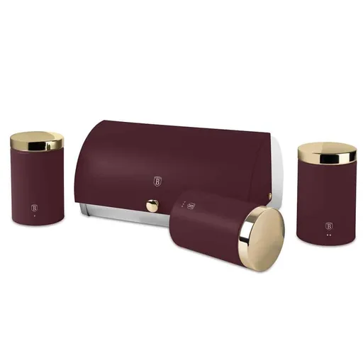 BerlingerHaus Chlebník a sada dóz na potraviny Leonardo, 1+3 ks