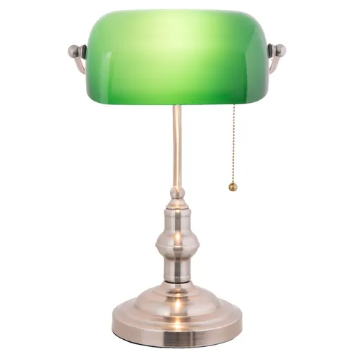 Stolní bankovní lampa GreenBank - 27*17*41 cm E27/60W Clayre & Eef