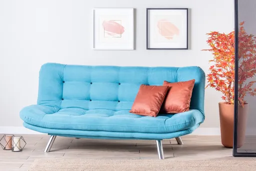 Trojmístná rozkládací pohovka Misa Sofabed - Turquoise