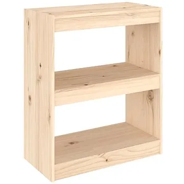 Shumee Knihovna / dělicí stěna 60 × 30 × 71,5 cm masivní borovice (808158)