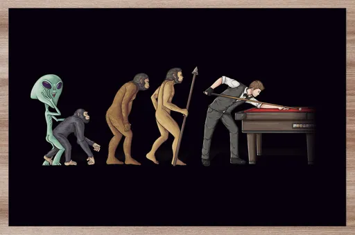 Prostírání Evoluce kulečníku