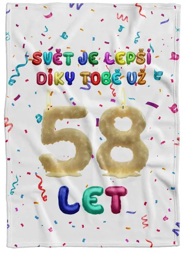 Deka Svět je lepší díky Tobě (věk: 58, Podšití beránkem: NE)