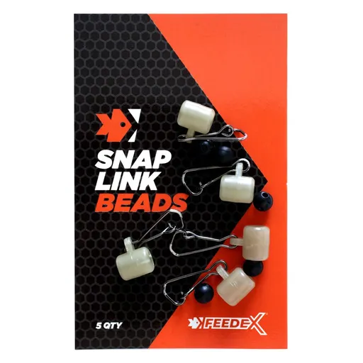 Feeder Expert Průjezdy s karabinkou Snap link Beads 5ks,Feeder Expert Průjezdy s karabinkou Snap link Beads 5ks