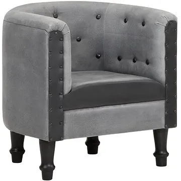 Klubové křeslo černé pravá kůže a masivní mangovníkové dřevo, 320602 (320602)