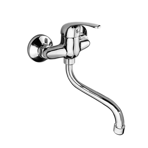 Mereo Dřezová nástěnná baterie, Lila, 100 mm, s ramínkem trubkovým ø 18 mm 200 mm, chrom CBEE301A01