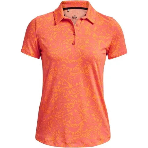 Under Armour PLAYOFF PRINTED SS POLO Dámské polotričko, růžová, velikost S