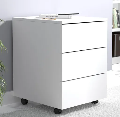 VCM Mobilní zásuvkový kontejner Dalosa 45 3-SB, bílý